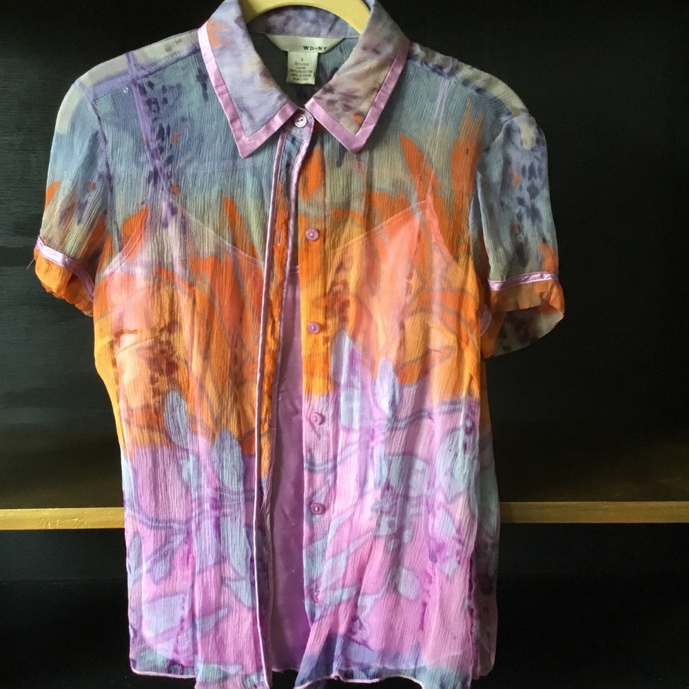 WDNY silk blouse